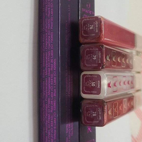 Playboy lipgloss Kissing gloss New 4 tubes - Picture 2 of 2